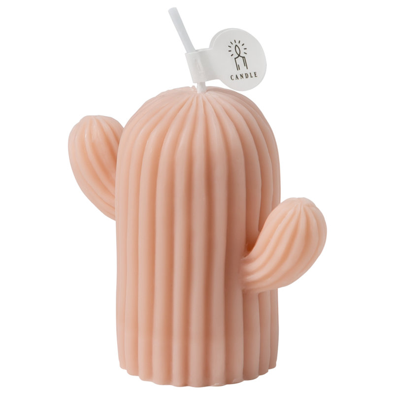  Bougie parfumée en forme de cactus Home, Rose