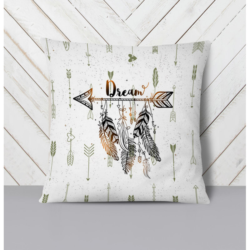 Throw Pillow With Insert, 16"H x 16"W, White 1