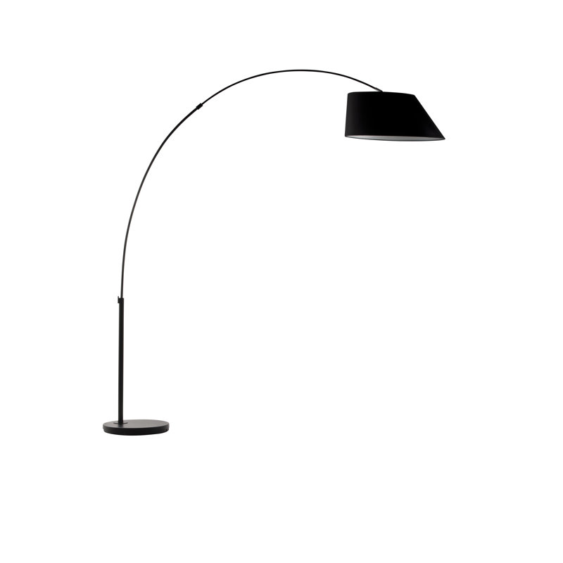 Lampe sur pied à arc 88 ", Noir, Noir