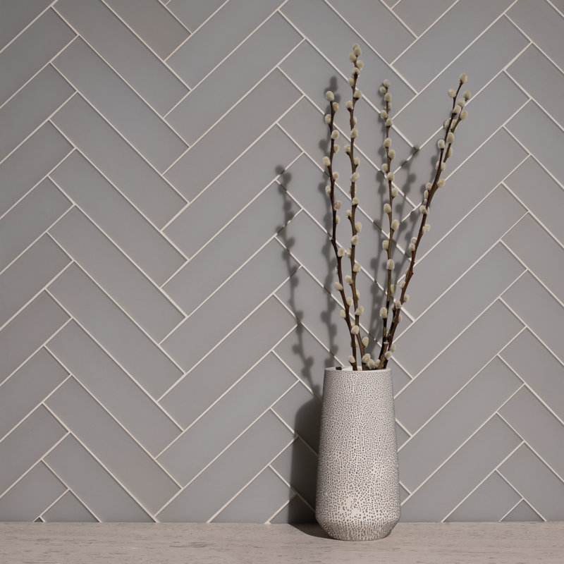 2in.x8in. Glass Subway Tile, Marsh Matte