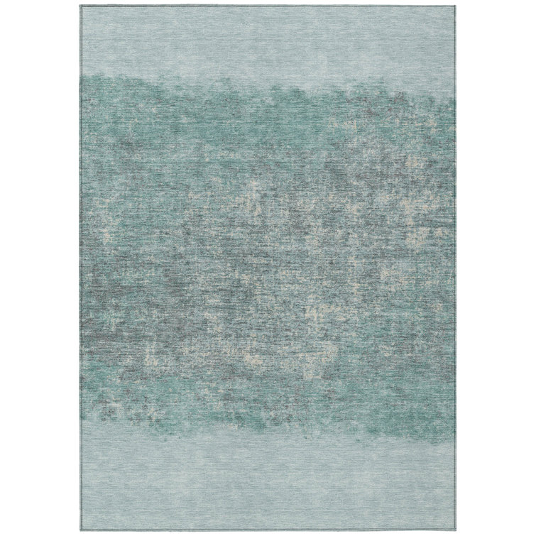 Machine Washable Indoor/Outdoor Eden ACN2214 Striped Rug