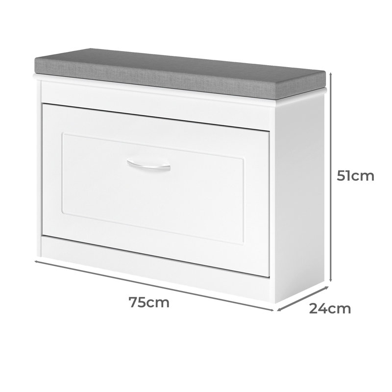 Shoe Storage Cabinet, 51cm H x 75cm W x 24cm D