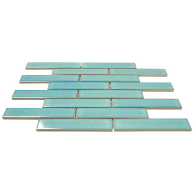 1.3" x 5.7" Porcelain Brick Joint Mosaic Wall & Floor Tile