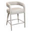 Ensemble de table de comptoir 36 po avec 2 chaises de comptoir Galway en lin ivoire Gwinn