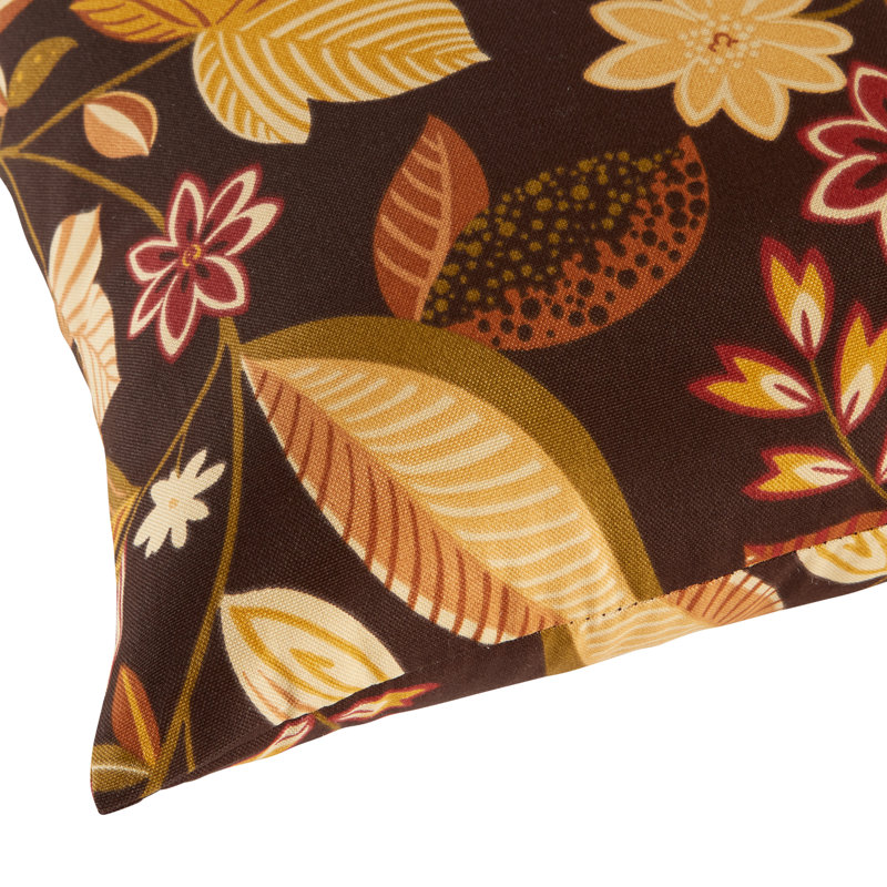 Henrich Indoor/Outdoor Striped Lumbar Pillow, Timberland Floral