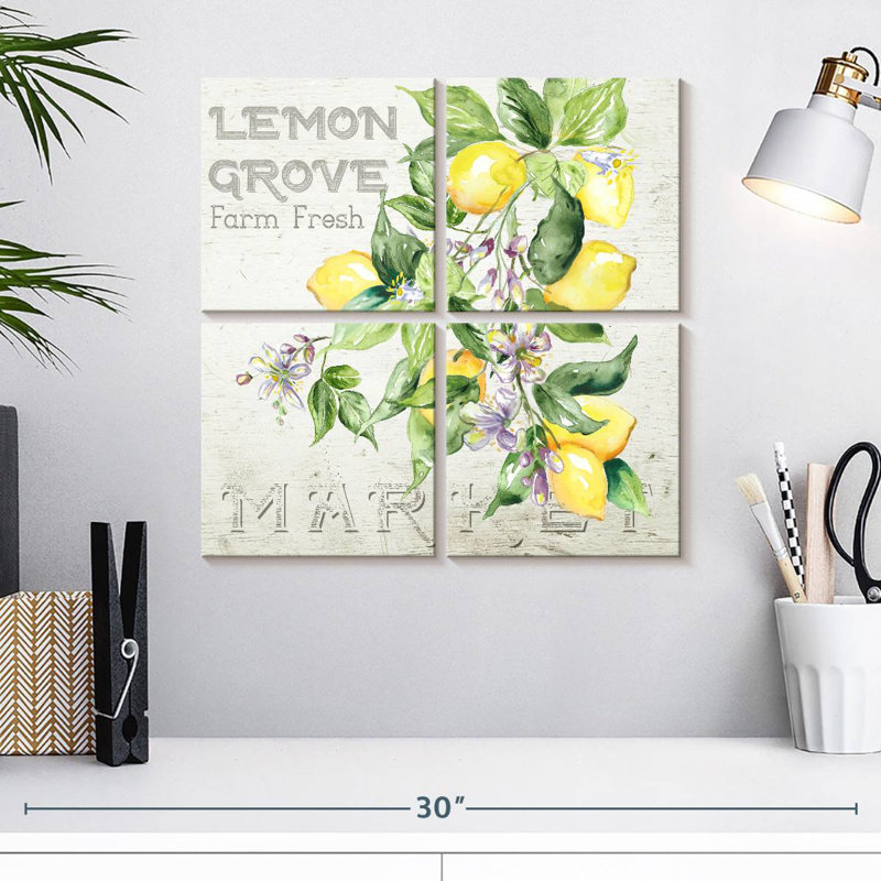 Yarlin Orchard Lemon Grove II, H 18 po x l 18 po