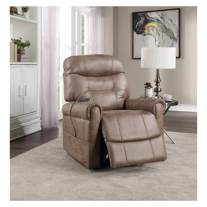 Fauteuil inclinable électrique à accoudoirs roulés Classic