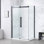 Ensemble de douche rectangulaire en acier inoxydable 3 pièces 32 po x 48 po x 81 po OVE Decors Bel