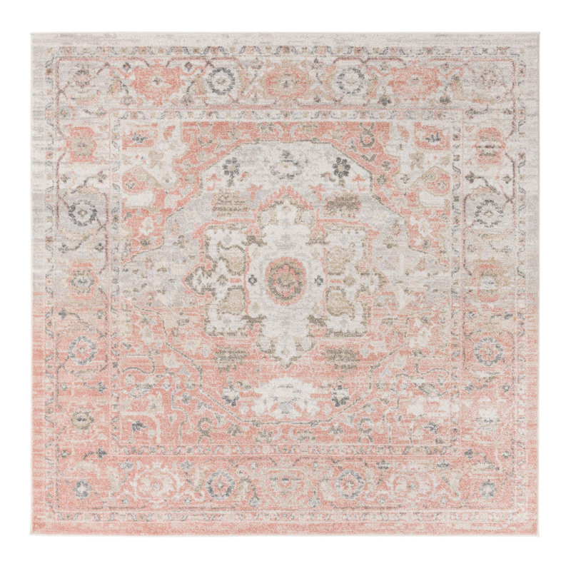 Longwell Oriental Indoor Rug, Square 7'10"