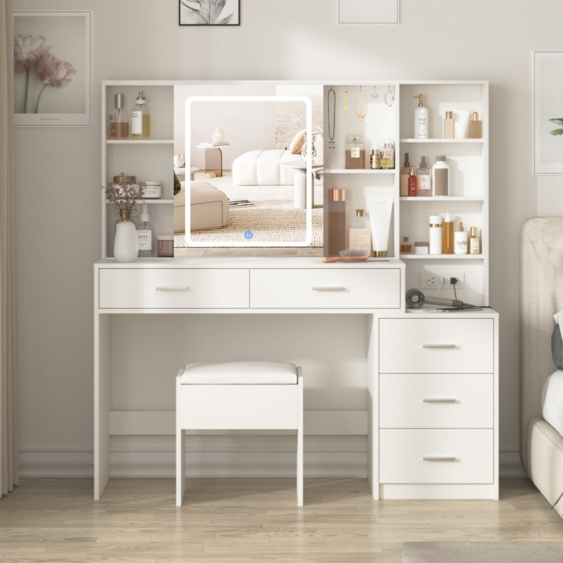 Coiffeuse Jynna, Blanc