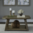 Gertraute Octagonal Cocktail Table w/ Casters