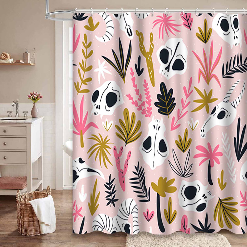 Rideau de douche avec 12 crochets, L 72 po x l 84 po