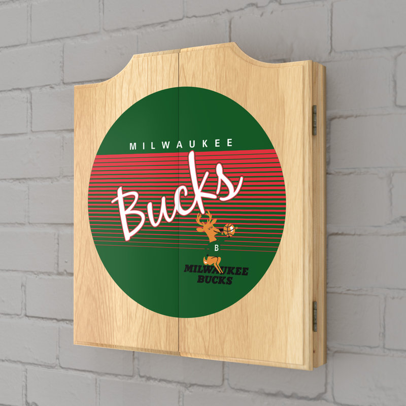 Armoire et jeu de fléchettes Milwaukee Bucks