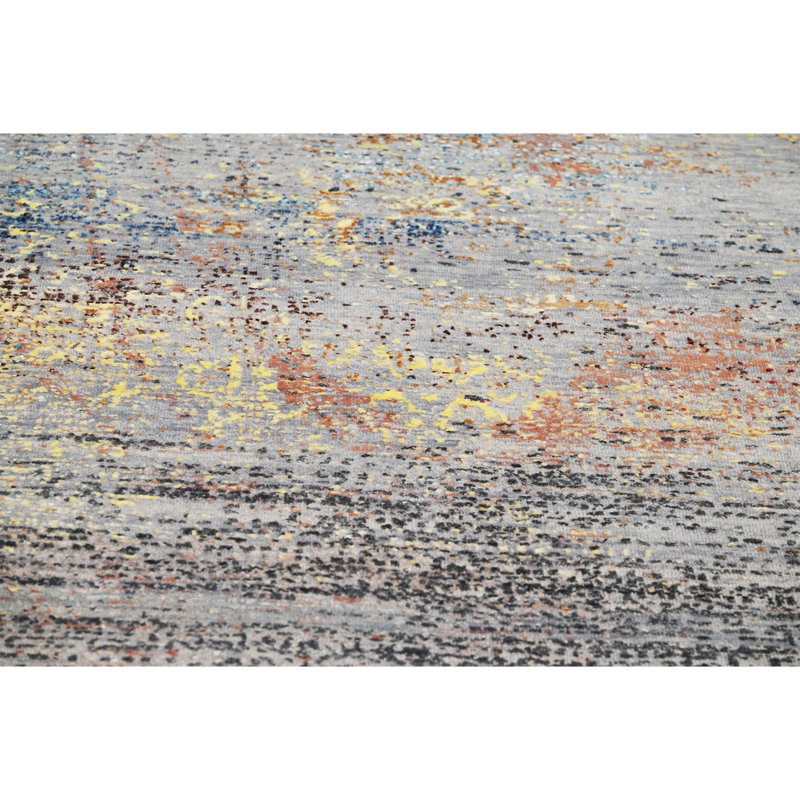 CAR2KC284GYBR Area Rug in Gray, Rectangle 9' x 12'