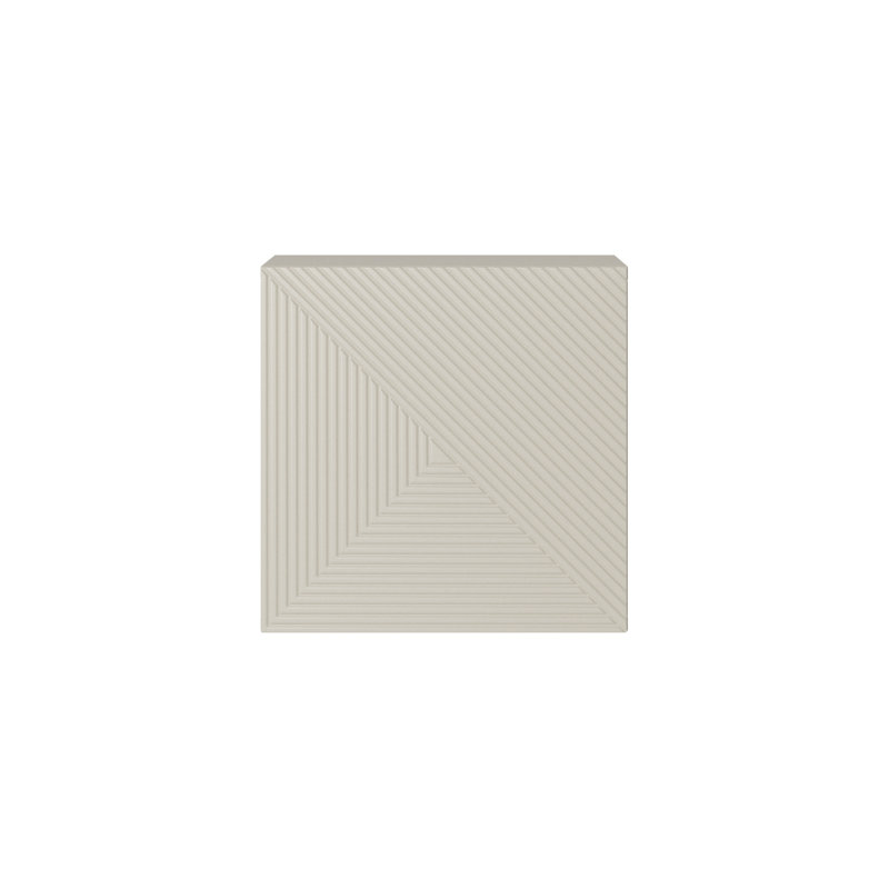 Aagam 40cm W Laminate Bedside Table, Cashmere