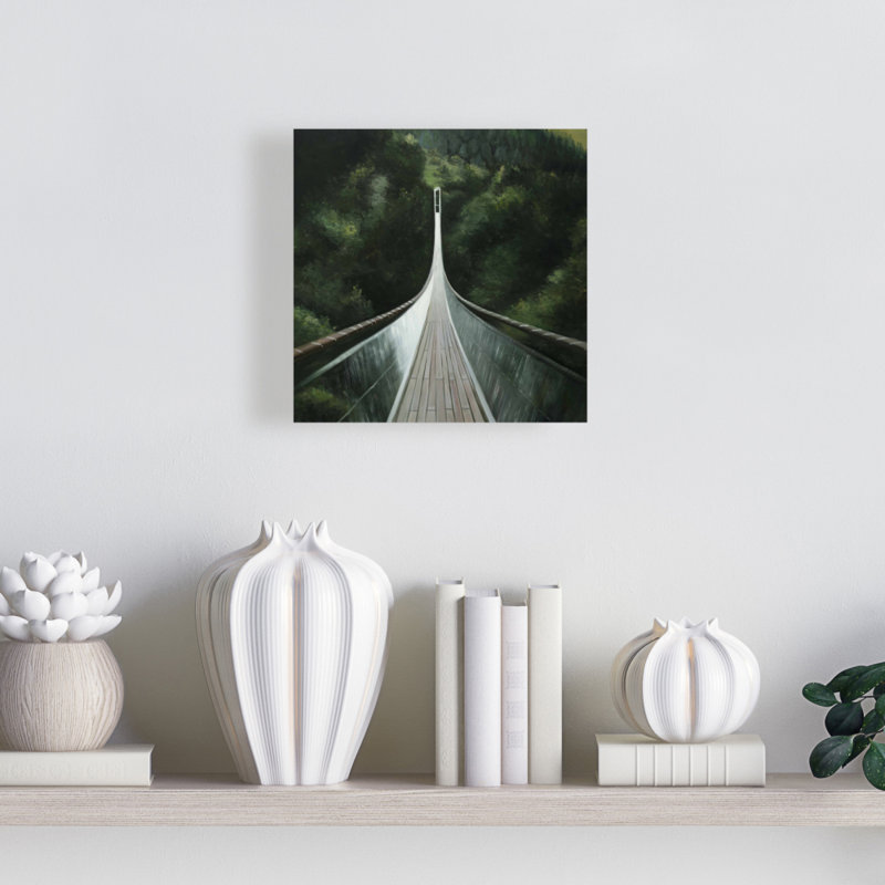 «Steep Bridge», reproduction sur toile, Toile tendue, H 8 po x l 8 po