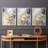Floral Study  Series  CV  -Set Of 3 Framed Giclee Prints -Ready to Hang-103007048