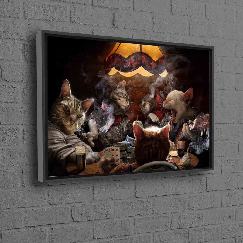 Print on Canvas, Framed Print without Mat, 20 cm H x 30 cm W, Black