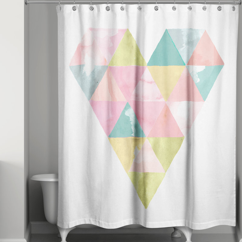 Mitchem Geometric Shower Curtain