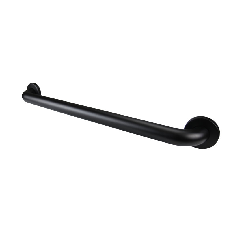 Barre d'appui en acier inoxydable noir mat de 1,5 po de diamètre, 36"