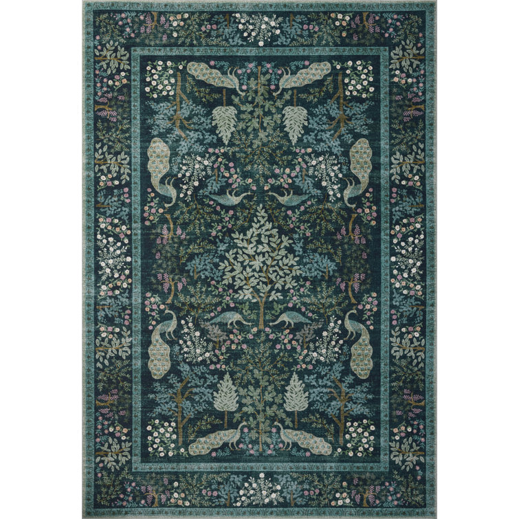Canopy Teal Area Rug