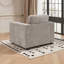 Fauteuil d'appoint en chenille robuste avec coussin en mousse viscoélastique de 7 pouces, pieds en bois massif-1786172708