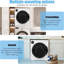Séchoir à linge compact 17Lbs 1350W pour les dortoirs d'appartements