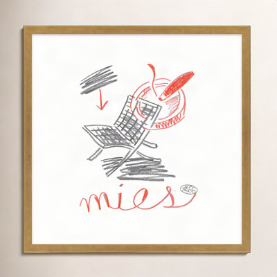 Chairs Mies Print by Jeff Jackson