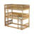 Full Over Full Bunk Bed with Twin Trundle, Solid Rubber Wood, Ladder & Guardrails, Convertible to 2 Full Beds-1779761129