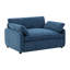 Canapé simple surdimensionné en chenille avec siège large et coussins profonds, conception moderne à blocs de couleurs pour un confort et un style ultimes