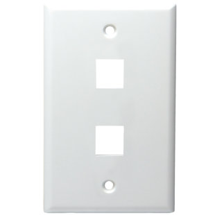 No Subject 2 - Gang Duplex Outlet Standard Wall Plate
