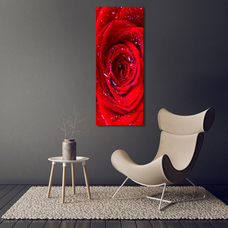 Red Rose - Wrapped Canvas Print