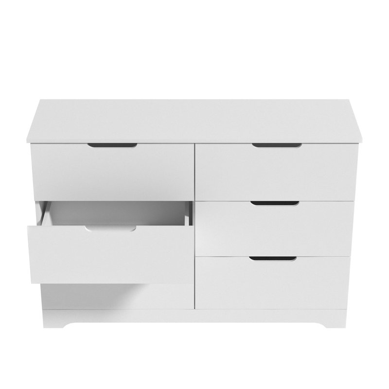 Aroob 6 Drawer Dresser 47.24'' W, Matte White