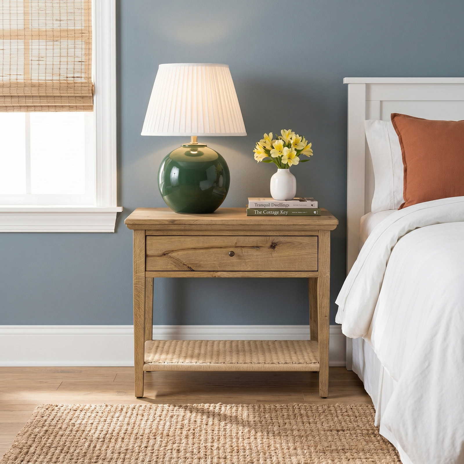 Amber Lewis x Four Hands Mott Oak Nightstand, Worn Oak