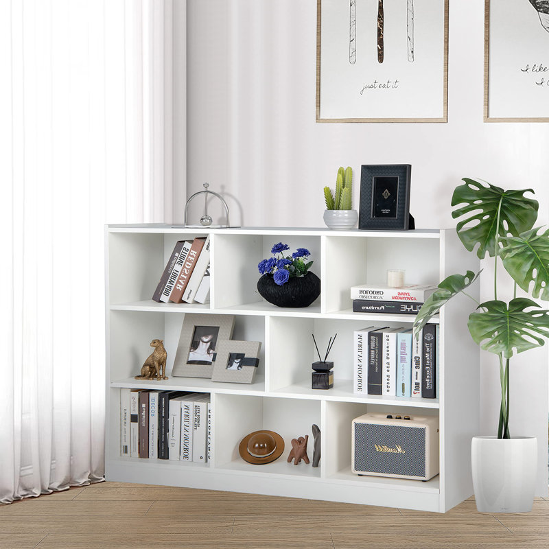 8-Cube Bookcase, White
