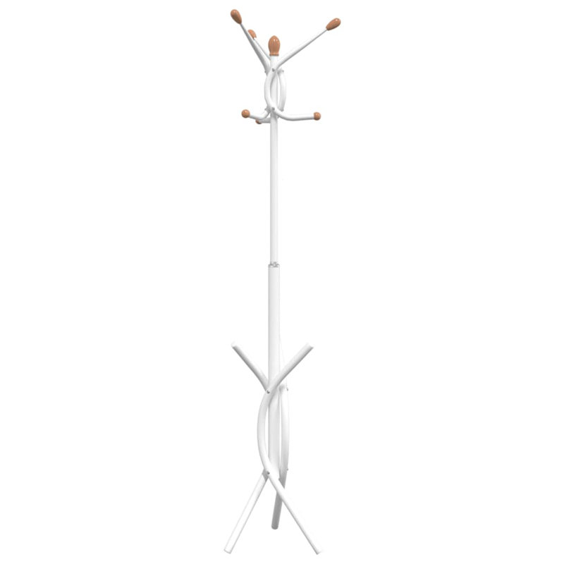 Mariel Iron Freestanding Coat Rack, White