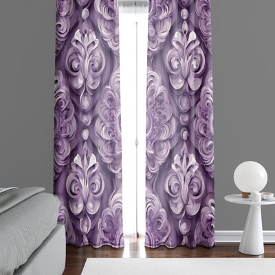 Paire de rideaux semi-transparents en polyester Calandre