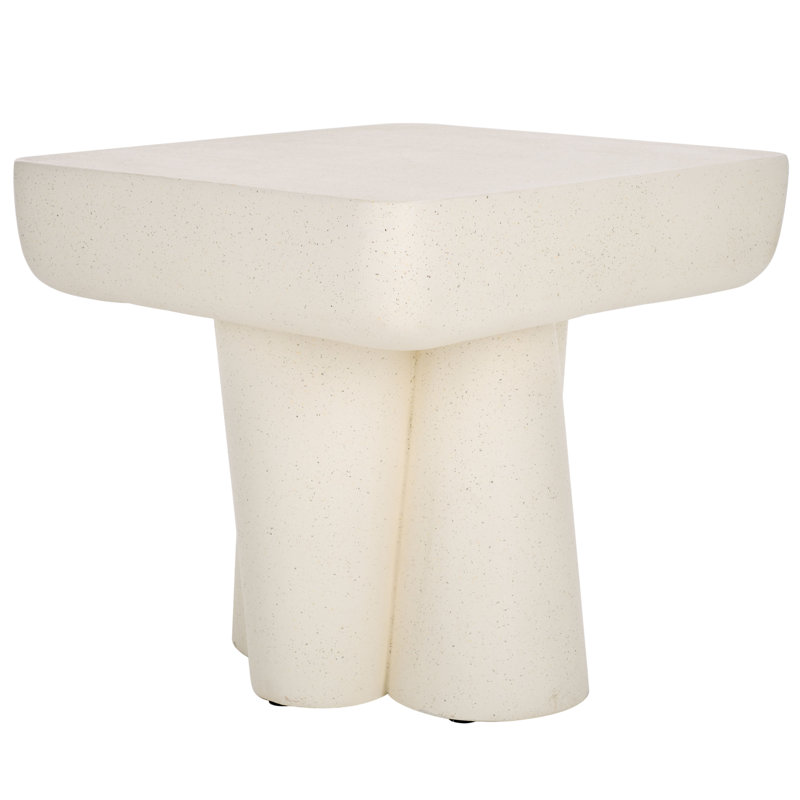 Table d'appoint Leeza, Blanc