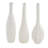 Ceramic Slim Textured Bottleneck Decorative Vase with Varying Patterns Set-284294632