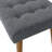 Delilah Modern Dark Gray Fabric Bench-2130937324