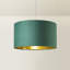 Ajua Linen Blend Drum Lamp Shade ( Slip-On ) in Green-1087550966