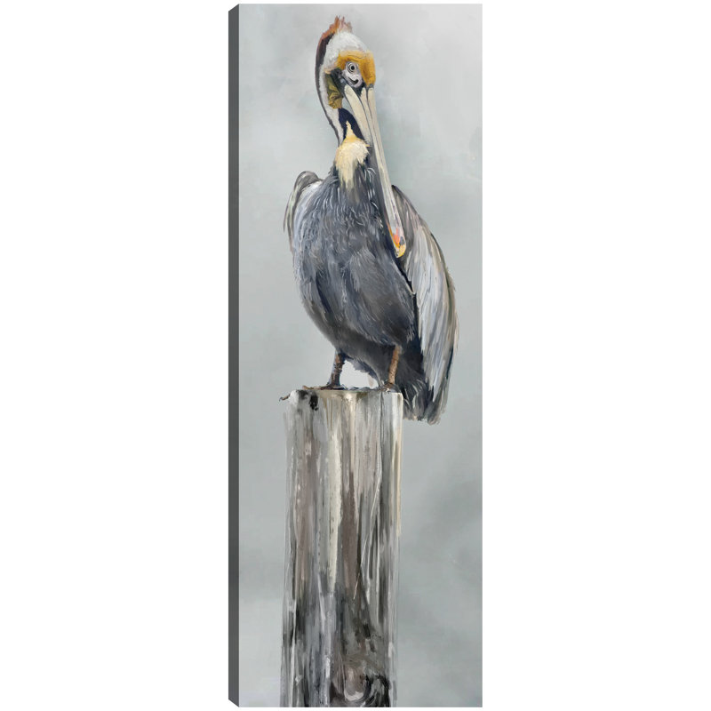 Upon a Pylon By Studio Arts Canvas Art Print, Wrapped Canvas, 22" H x 8" W x 1.5" D
