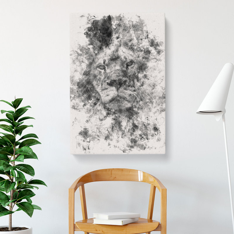 The Proud Lion - Wrapped Canvas, 91cm H x 60cm W x 3cm D