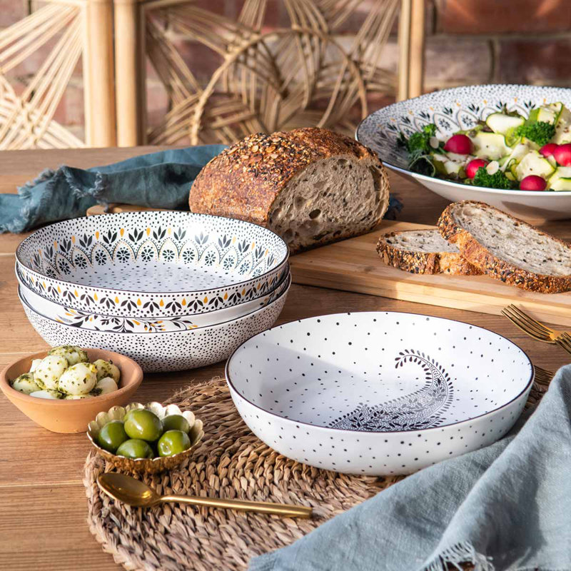 Sara Miller, Artisanne Noir - Low Bowls