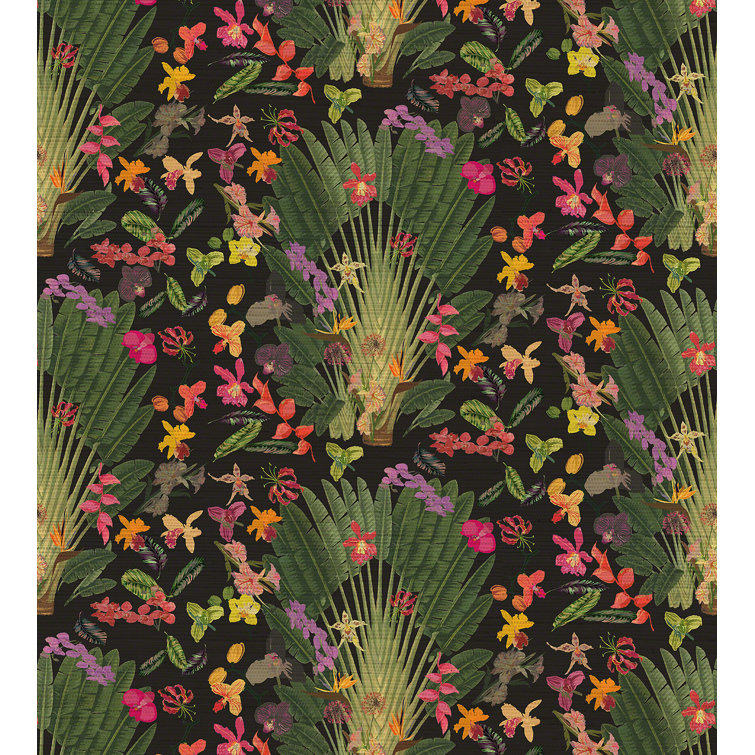 Regency Moderne Floral Metallic Wallpaper Roll