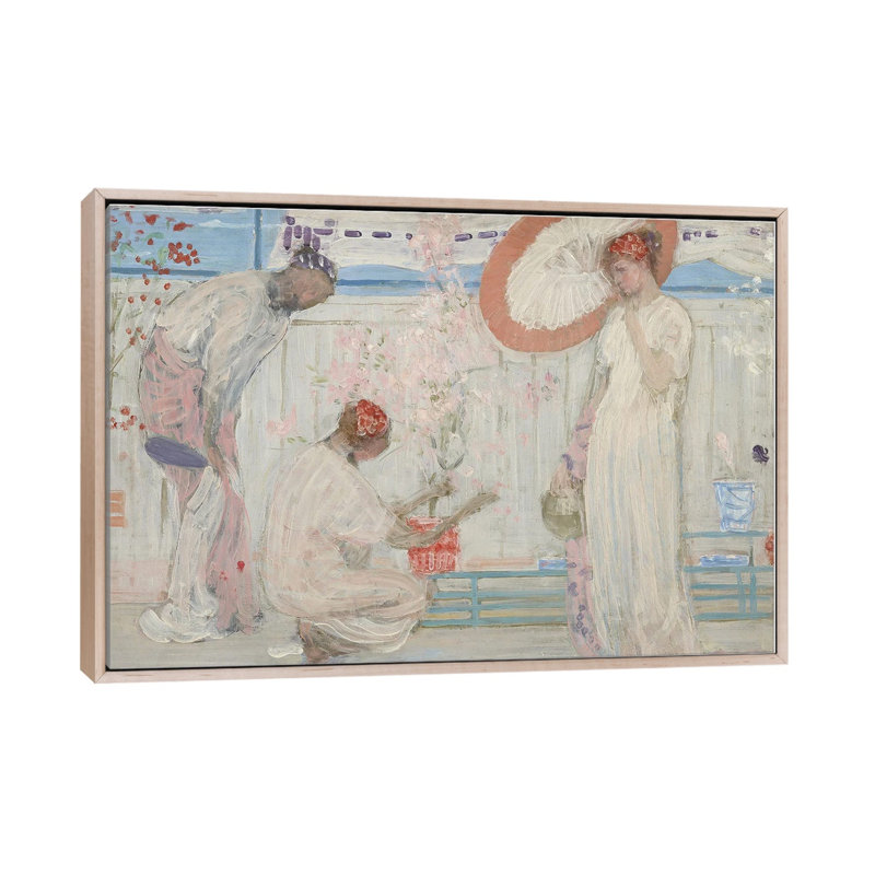 Print, 101.6 cm H x 152.4 cm W x 4.445 cm D, Natural Wood