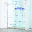 Porte de douche coulissante simple demi-cadre l 56 à 60 po x H 75 po-114015972
