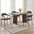 Duggan Dining Table Sets: Rectangular Extendable Dining Table & Upholstered Arm Dining Chairs