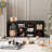 Modern 10 Pair Shoe Storage Cabinet, Shoe Bench with Cushion, Entryway Shoe Rack-770794217