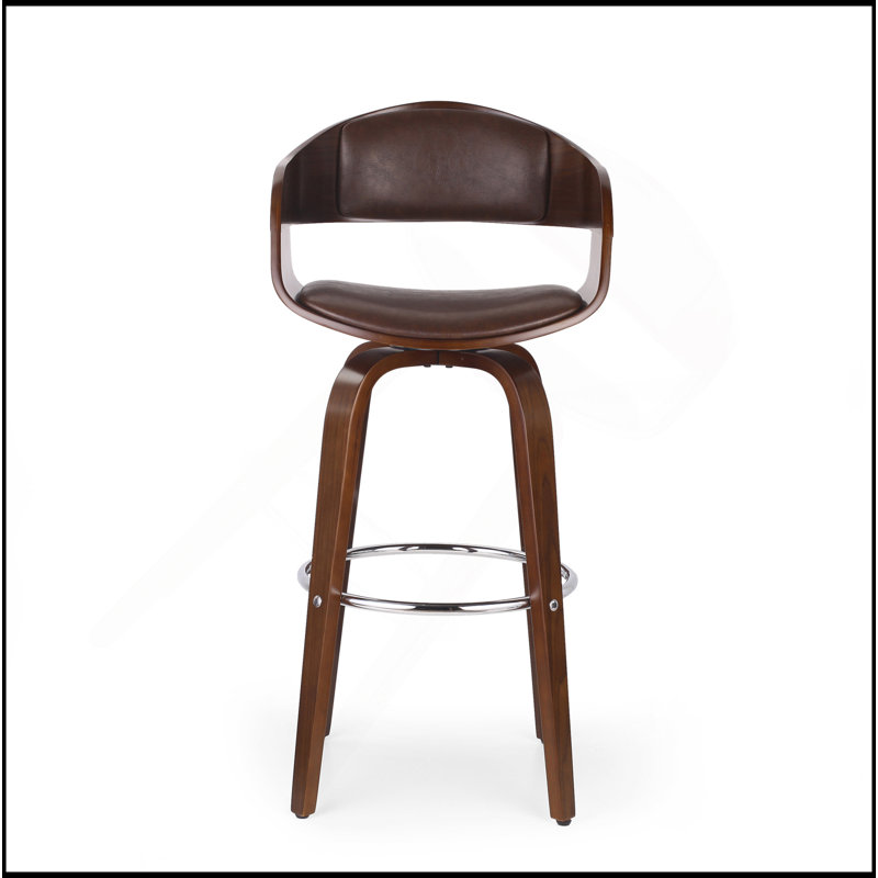 Sophisticated Swivel Bar Stools For Stylish Seating Experience, Brown
